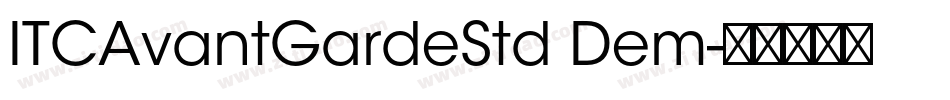 ITCAvantGardeStd Dem字体转换